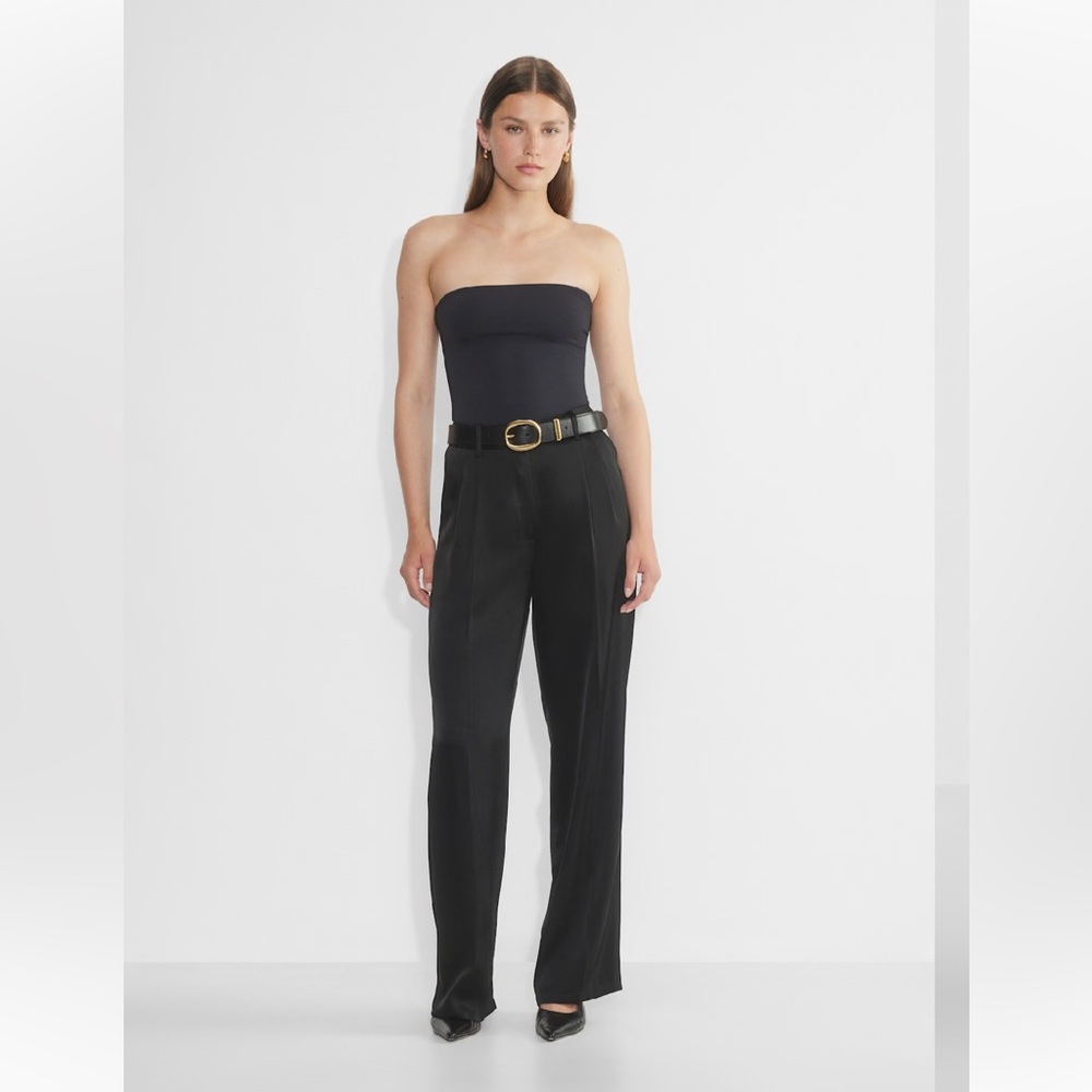 Aritzia Black Effortless Pant NWT - Satin - Size 4